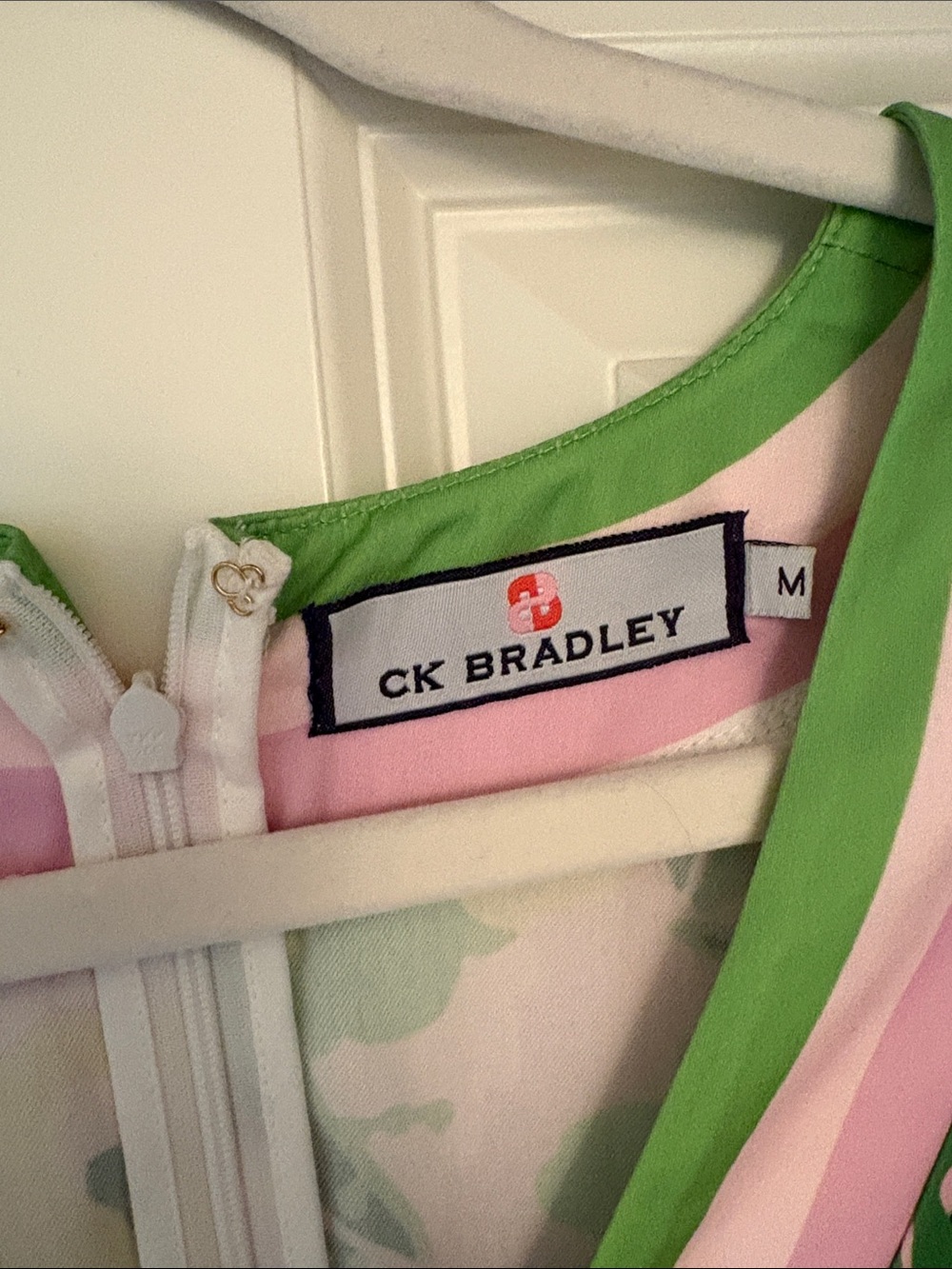 V-Neck Floral Maxi Dress in Pink and Green - Picture 2 of 8